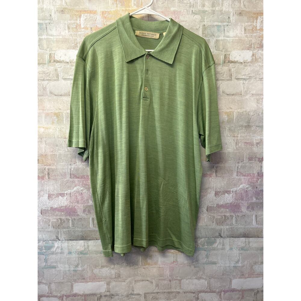 Island Republic Mens XL Shirt 100% Silk